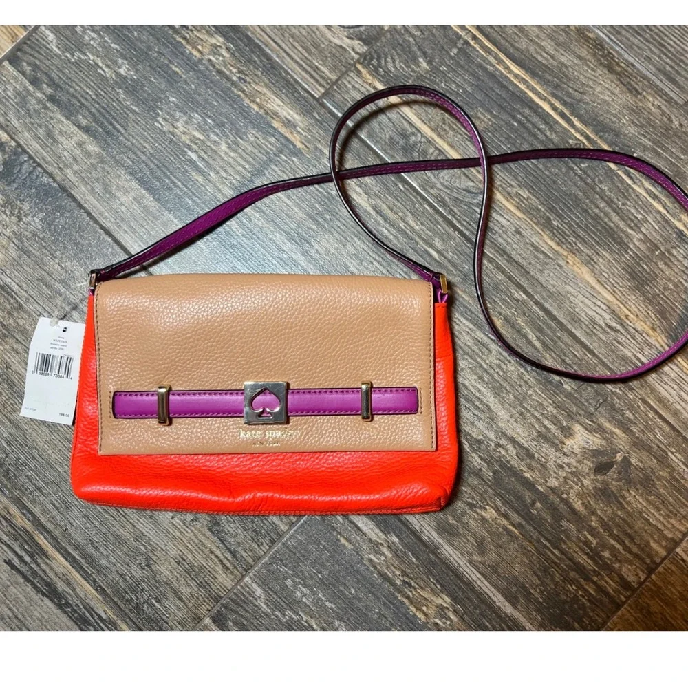 Kate Spade Loula Houston Street Adobe Crossbody Purse Bag‎ Designer NWT